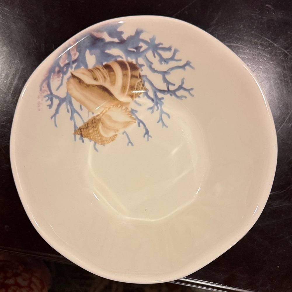 Seashell and Coral Design Bowl